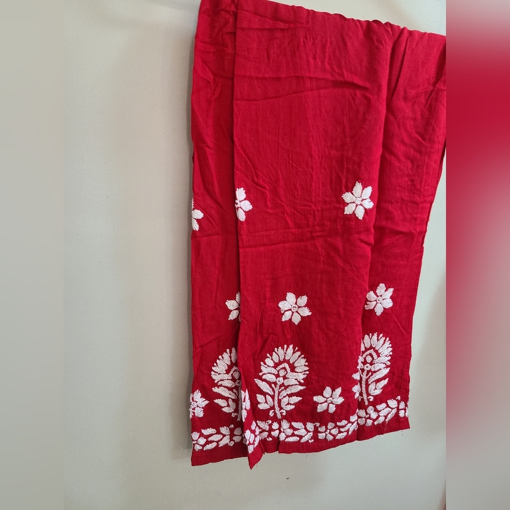SOLD New 2 pc hand embroidered chikankari top+ palazzo pant - Picture 5 of 5
